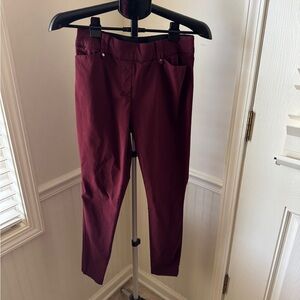 Maurices Burgundy Skinny Dress Pants Size Small